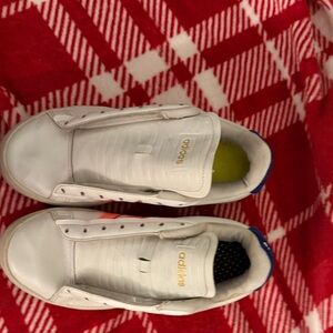 Adidas Kids White and Gold Sneakers